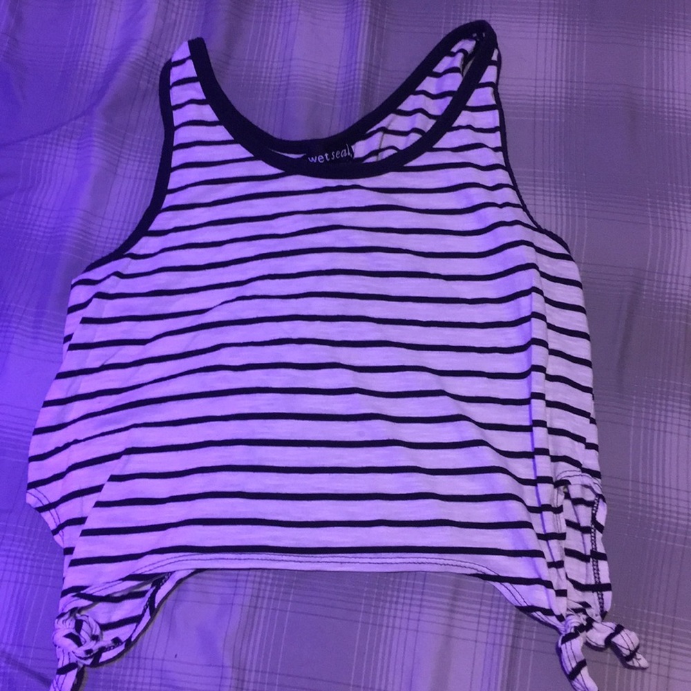 Striped crop top